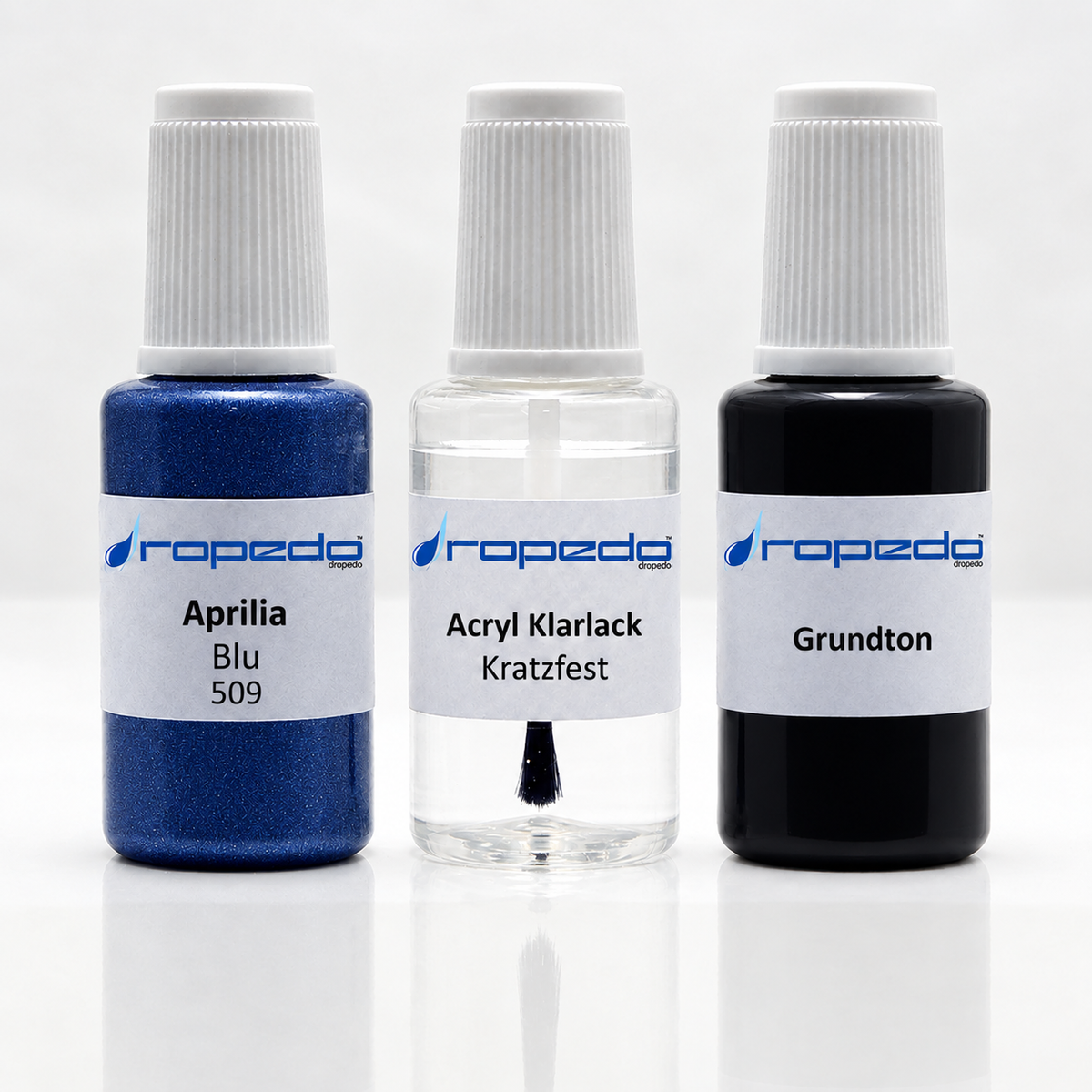 Aprilia Motorrad 509 Blu Lackstift-Set mit Grundton: Basislack, Klarlack und Grundton je 20 ml