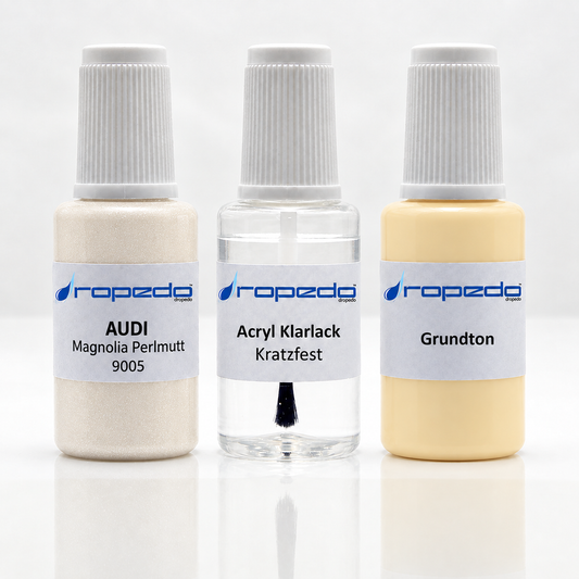 Lackstift-Set für Audi 9005 Magnolia Perlmutt
