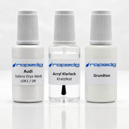 Lackstift-Set für Audi 0R Tofana Oryx Weiß