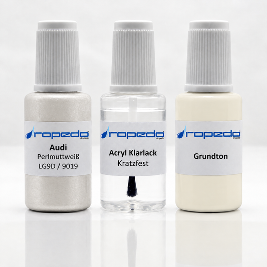 Lackstift-Set für Audi 9019 Perlmuttweiß