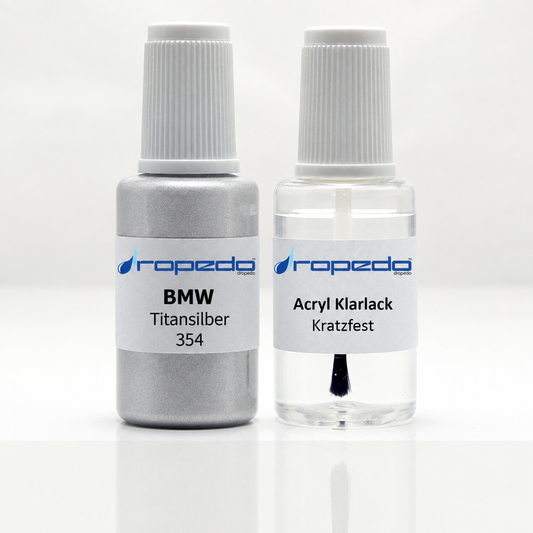 Lackstift-Set für BMW 354 Titansilber Titanium Silver