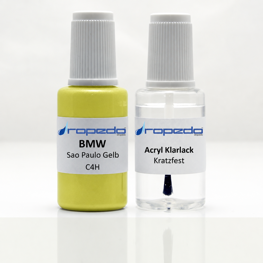Lackstift-Set mit Klarlack für BMW C4H Sao Paulo Gelb