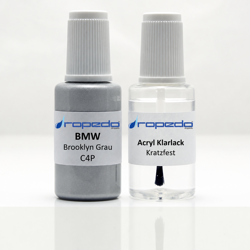 Lackstift-Set mit Klarlack für BMW C4P Brooklyn Grau Metallic