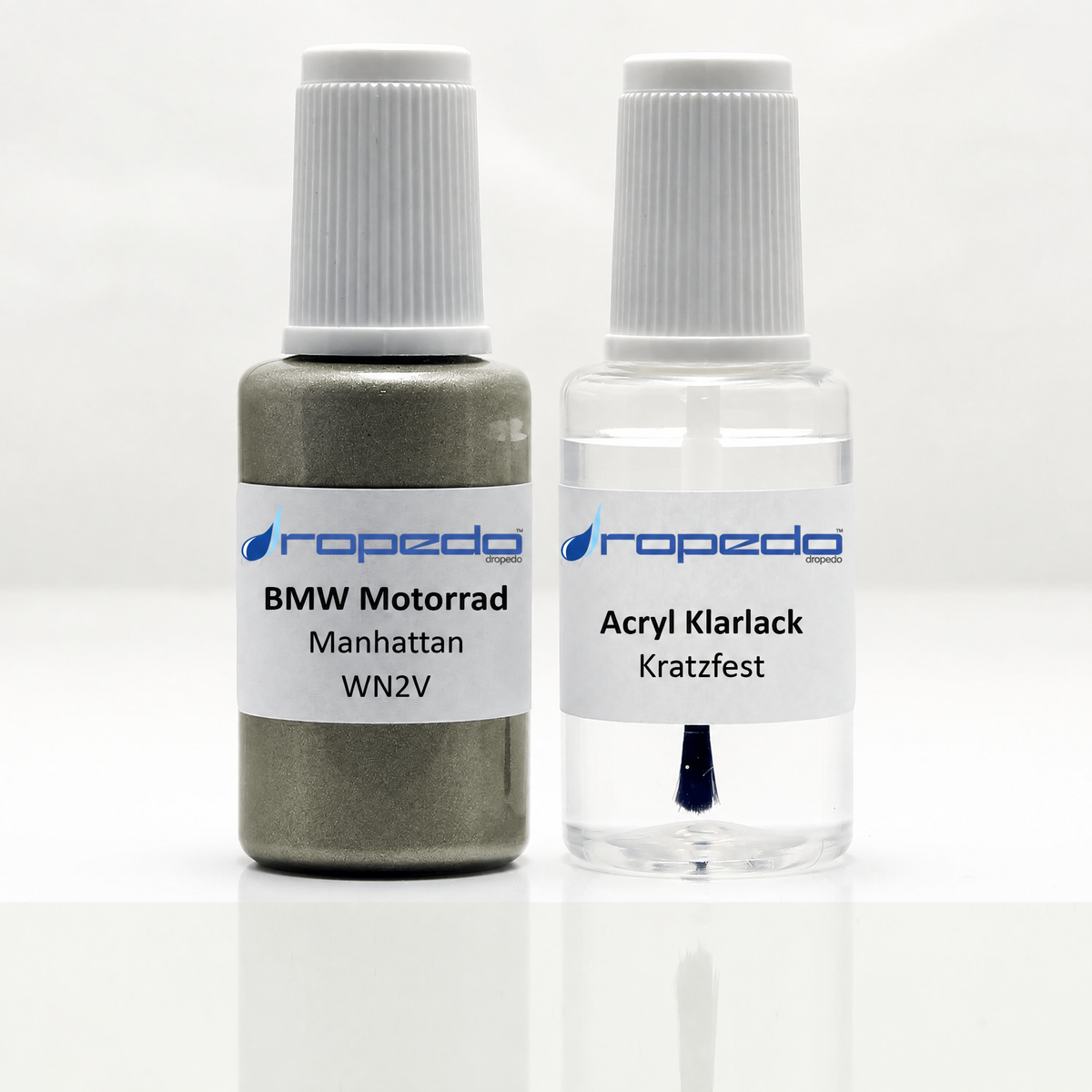 BMW Motorrad WN2V Manhattan Lackstift, 20 ml Basislack und 20 ml Klarlack