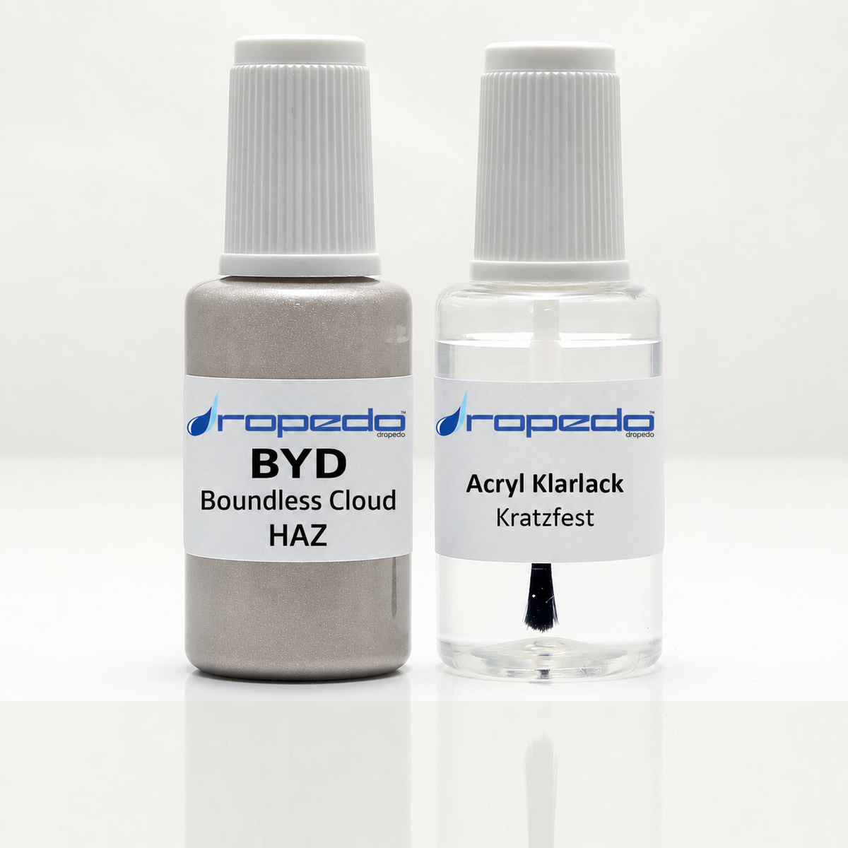 BYD HAZ Boundless Cloud Lackstift, 20 ml Basislack und 20 ml Klarlack