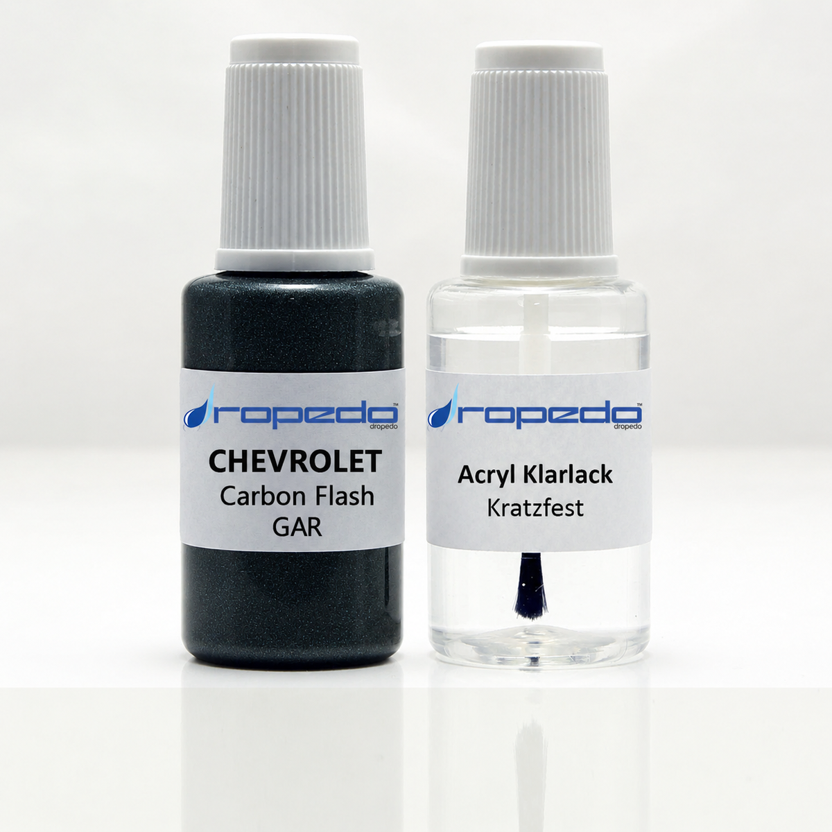 Lackstift-Set mit Klarlack für Chevrolet GAR Carbon Flash Metallic