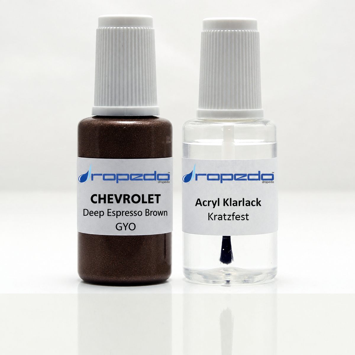 Lackstift-Set mit Klarlack für Chevrolet GYO Deep Espresso Brown Metallic