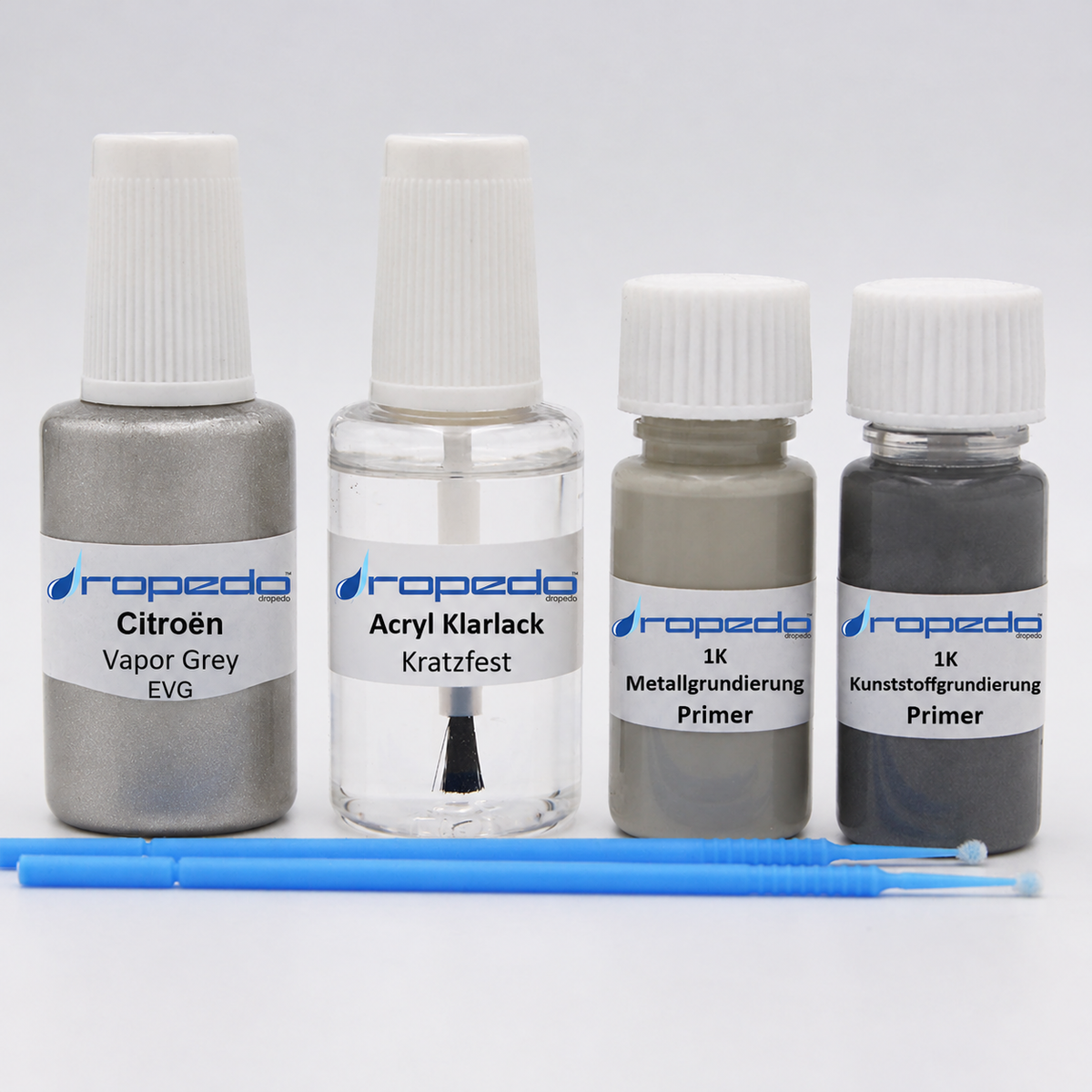 Citroën EVG Vapor Grey Lackstift, 20 ml Basislack und 20 ml Klarlack