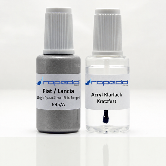 Lackstift-Set für Fiat 695 Grigio Quarzo Sfrenato Pietra Pompei
