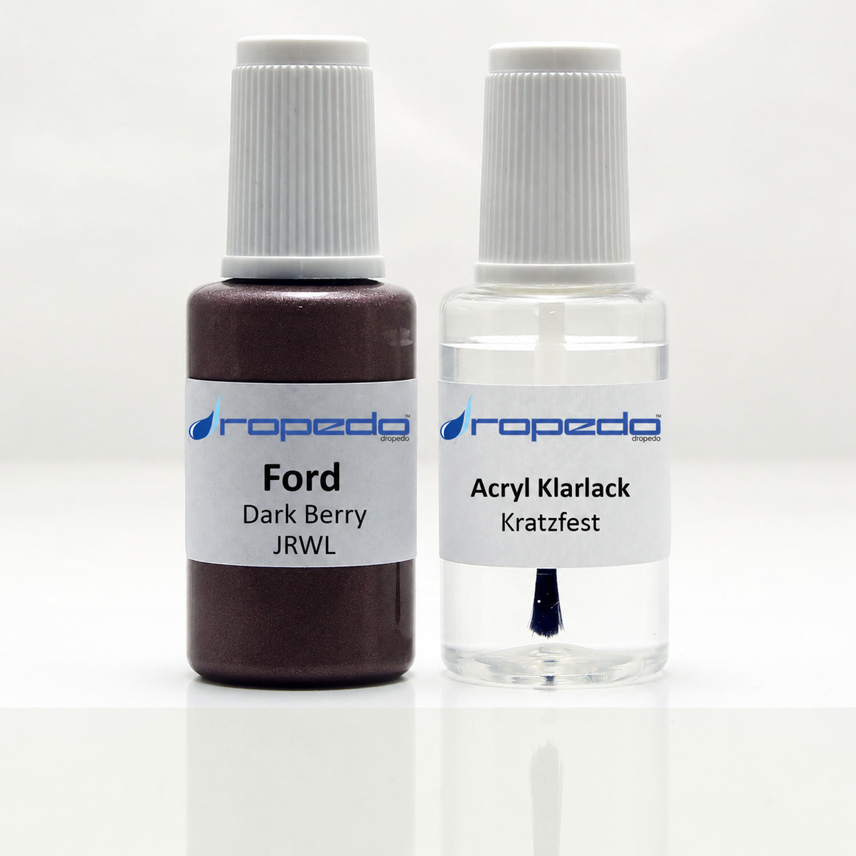 Ford JRWL Dark Berry Lackstift, 20 ml Basislack und 20 ml Klarlack