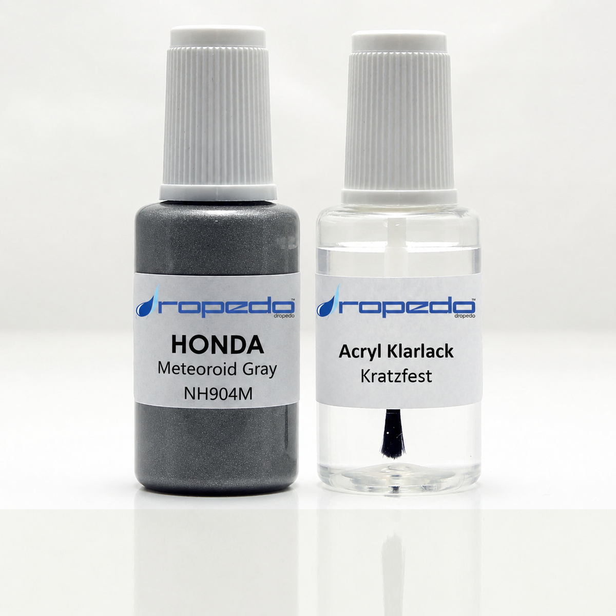 Lackstift-Set mit Klarlack für Honda NH904M Meteoroid Gray Metallic