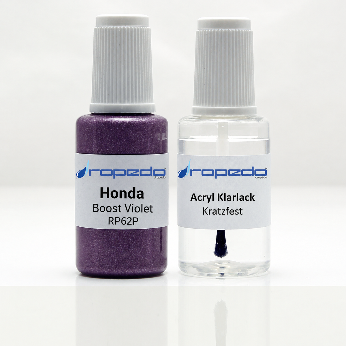 Honda RP62P Boost Violet Lackstift, 20 ml Basislack und 20 ml Klarlack