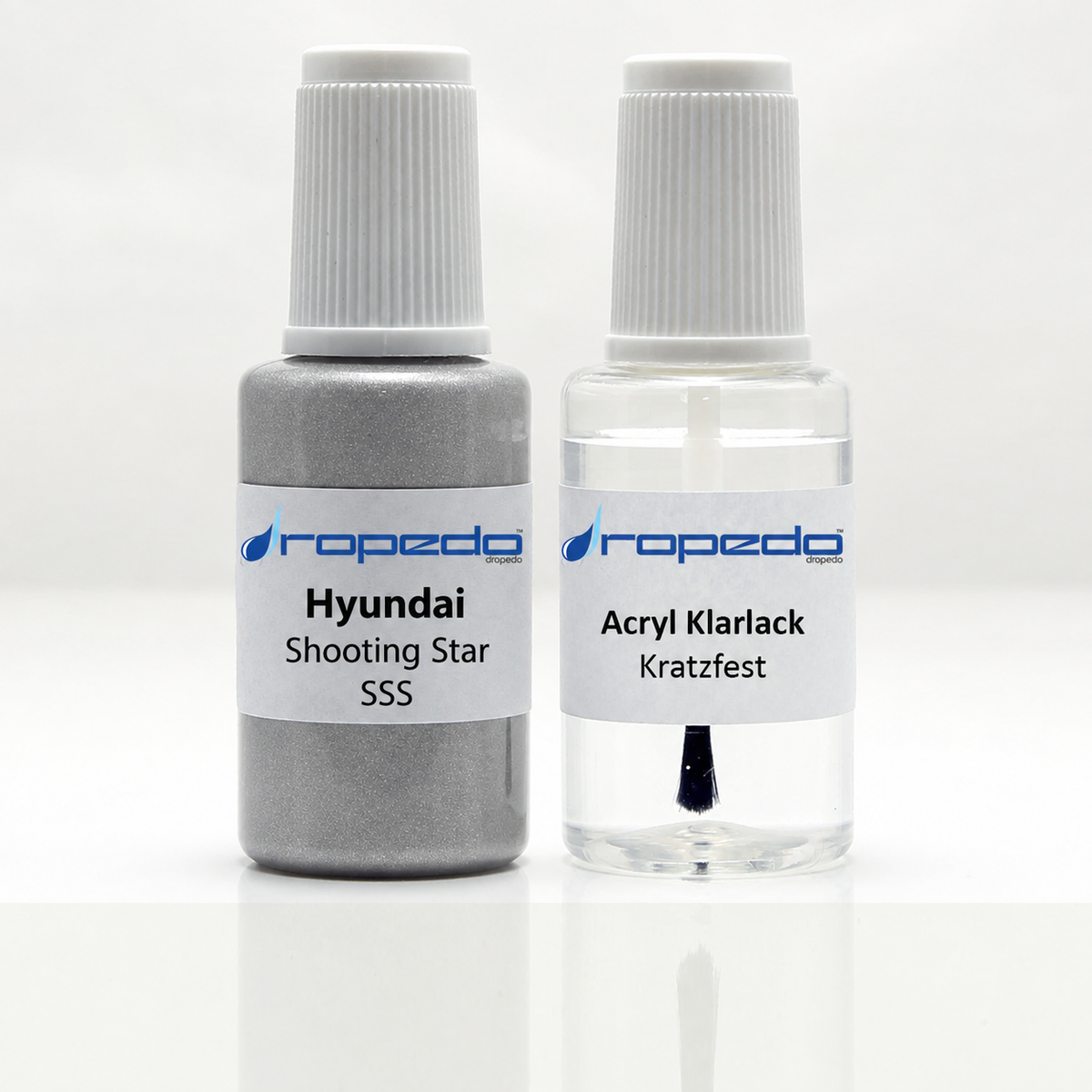 Hyundai SSS Shooting Star Lackstift, 20 ml Basislack und 20 ml Klarlack