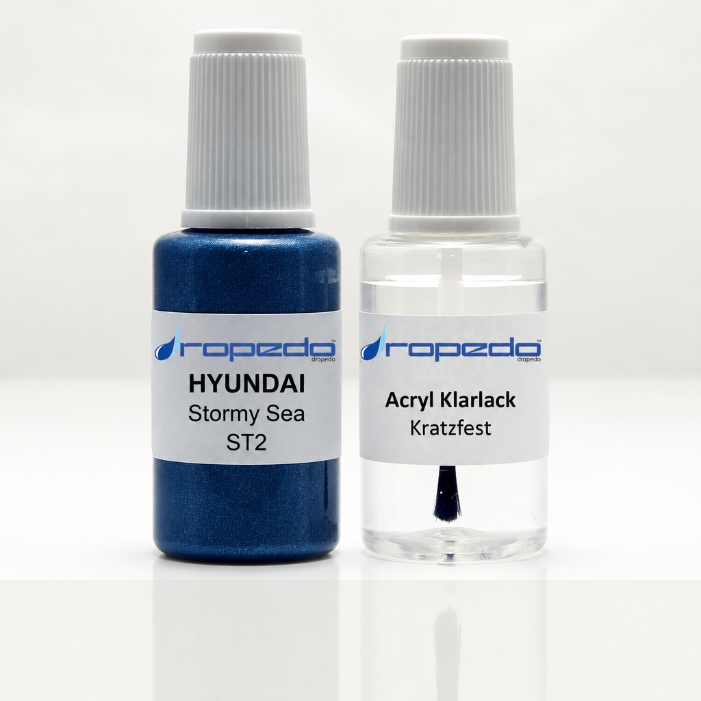 Lackstift-Set mit Klarlack für Hyundai ST2 Stormy Sea Metallic