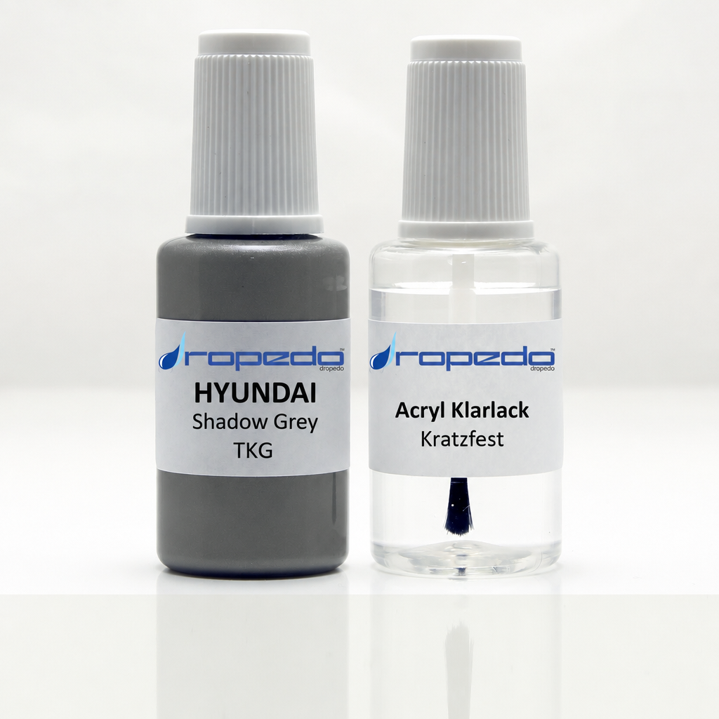Lackstift-Set mit Klarlack für Hyundai TKG Shadow Grey