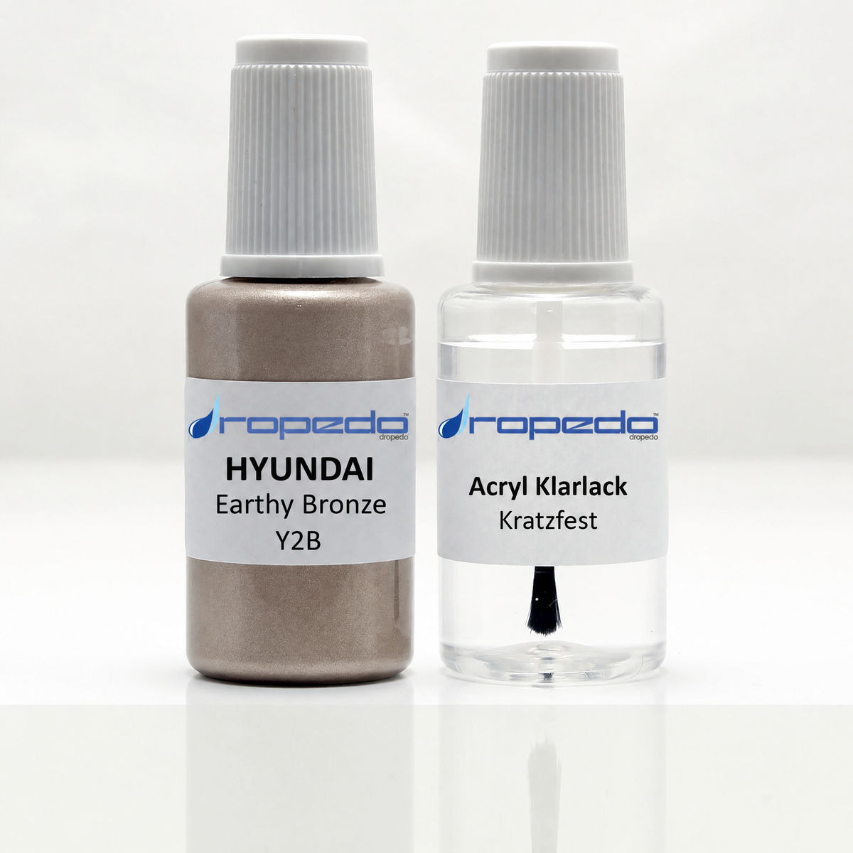 Lackstift-Set mit Klarlack für Hyundai Y2B Earthy Bronze Metallic