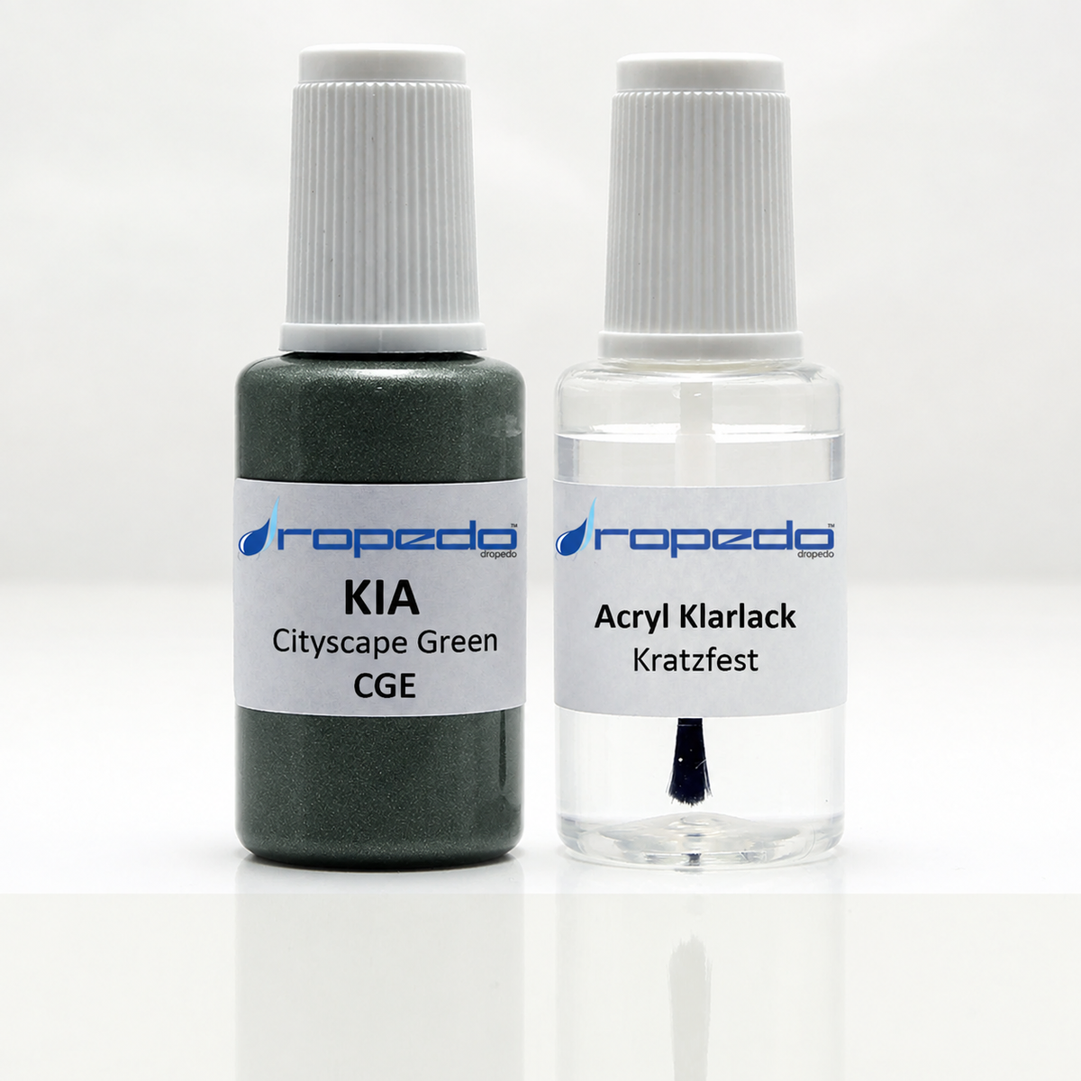 Lackstift-Set mit Klarlack für Kia CGE Cityscape Green Metallic