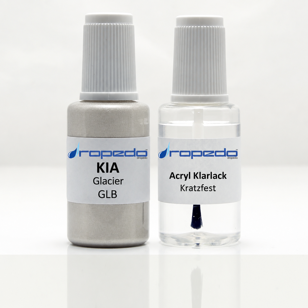 Lackstift-Set mit Klarlack für Kia GLB Glacier Metallic