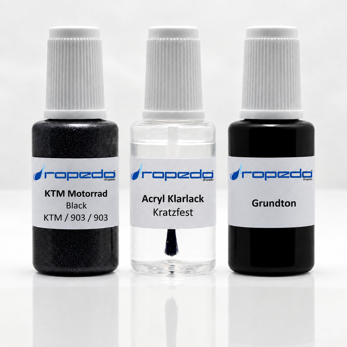 Lackstift-Set für KTM Motorrad KTM / 903 / 903 Black: Basislack, Klarlack und Grundton