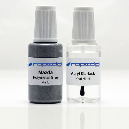 Lackstift-Set für Mazda 47C Polymetal Grey