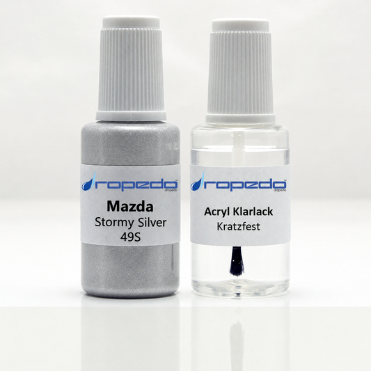 Lackstift-Set für Mazda 49S Stormy Silver