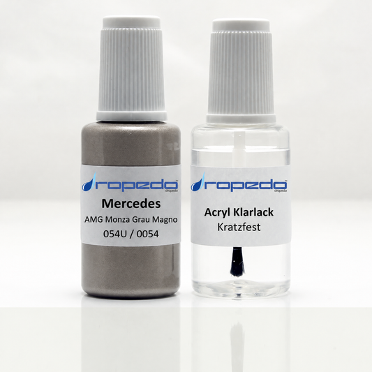 Lackstift-Set für Mercedes 0054 AMG Monza Grau Magno