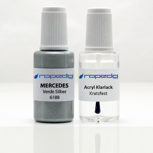 Lackstift-Set für Mercedes 6188 Verde Silber