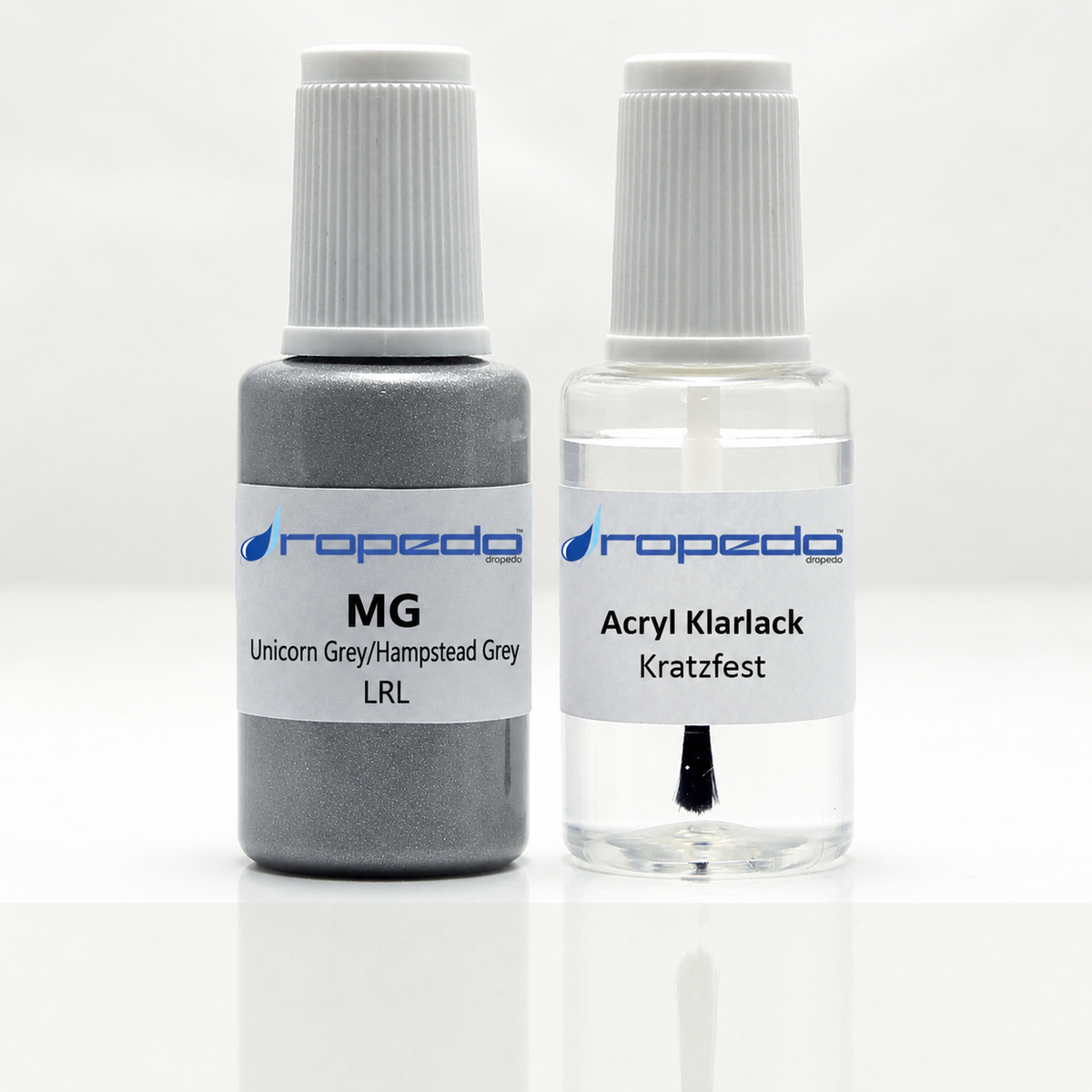 MG LRL Unicorn Grey/Hampstead Grey Lackstift, 20 ml Basislack und 20 ml Klarlack