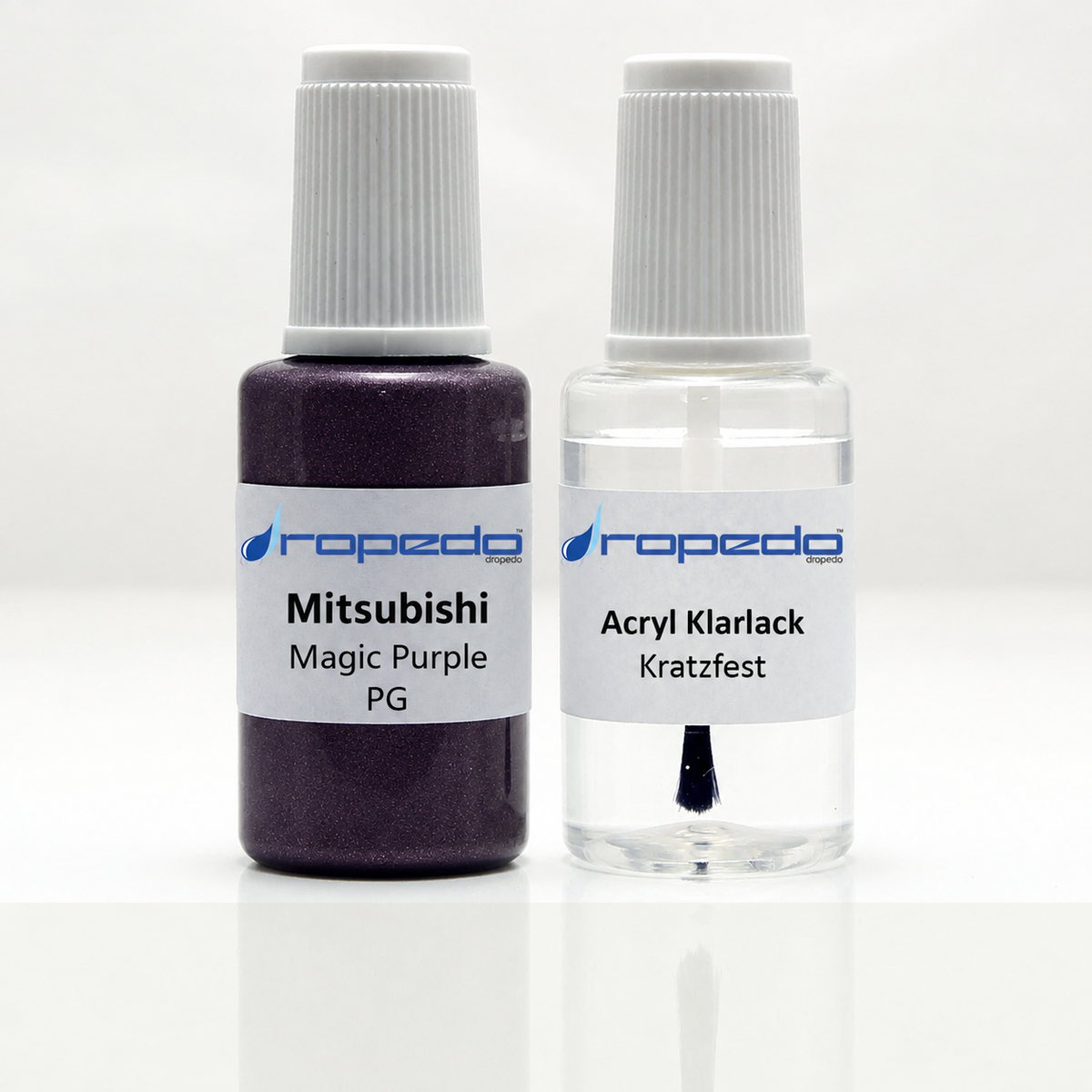 Mitsubishi PG Magic Purple Lackstift, 20 ml Basislack und 20 ml Klarlack