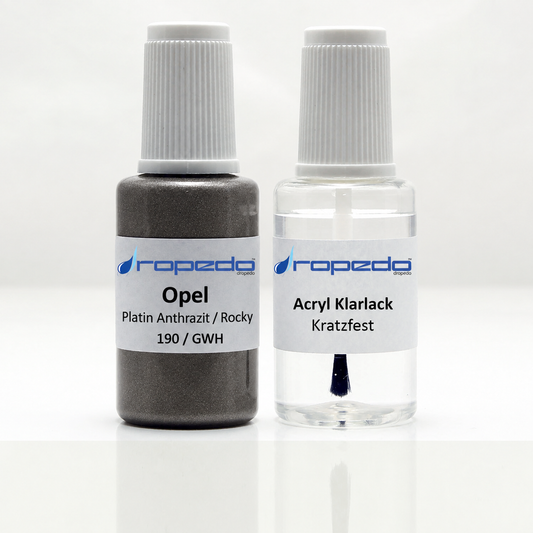 Lackstift-Set für Opel 190 Phantom Rocky Asteroid Grey