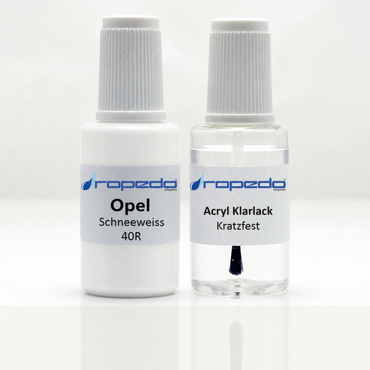 Lackstift-Set für Opel 40R Schneeweiß Olympic Summit White
