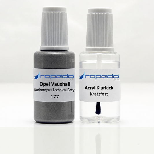 Lackstift-Set für Opel 177 Karbongrau Technical Grey