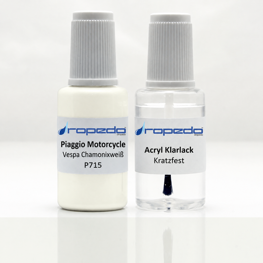 Lackstift-Set für Piaggio P715 Vespa Chamonixweiß