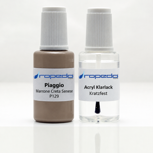 Lackstift-Set für Piaggio P129 Marrone Creta Senese