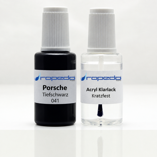 Lackstift-Set für Porsche 041 Tiefschwarz