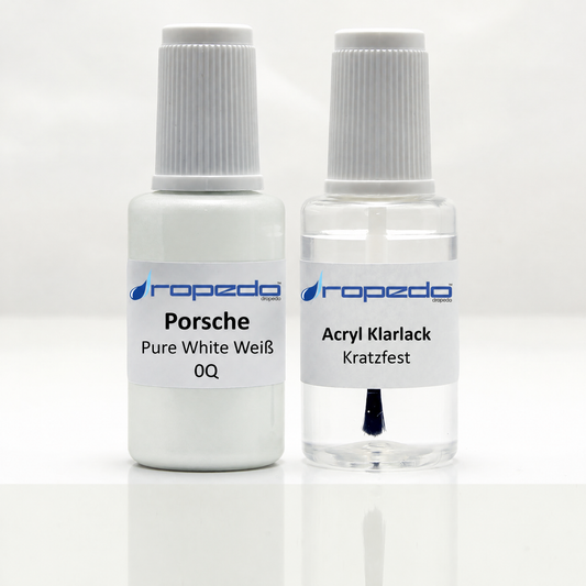 Lackstift-Set für Porsche 0Q Pure White Weiß