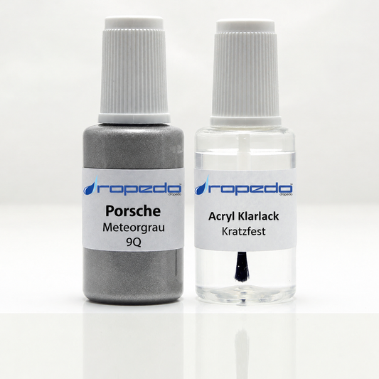 Lackstift-Set für Porsche 9Q Meteorgrau