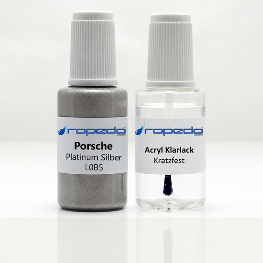 Lackstift-Set für Porsche L0B5 Platinum Silber
