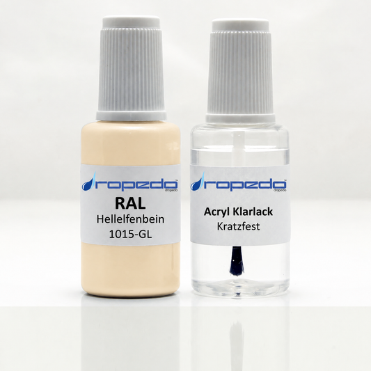 Lackstift-Set für RAL 1015GL Hellelfenbein