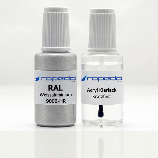 Lackstift-Set für RAL 9006HR Weißaluminium