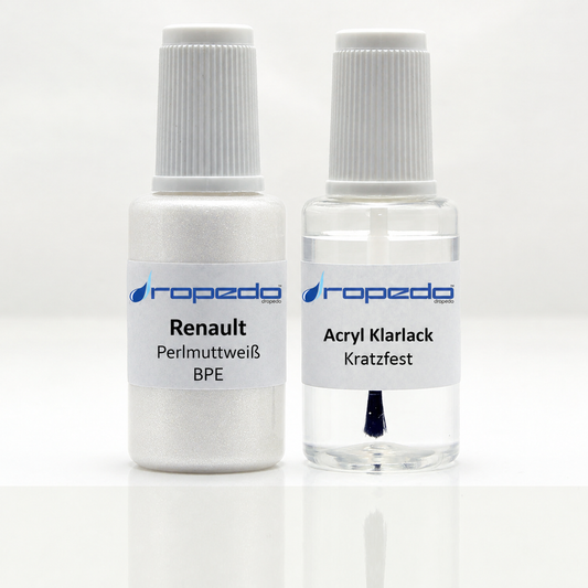 Lackstift-Set für Renault BPE Blanc/Perlmuttweiss