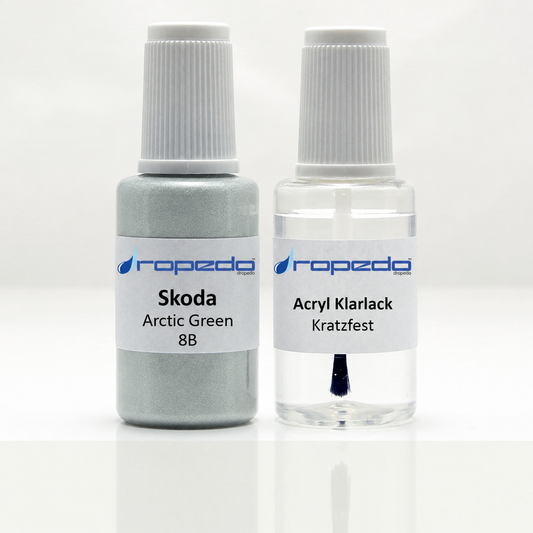 Lackstift-Set für Skoda 8B Arctic Green Zelena Arctic