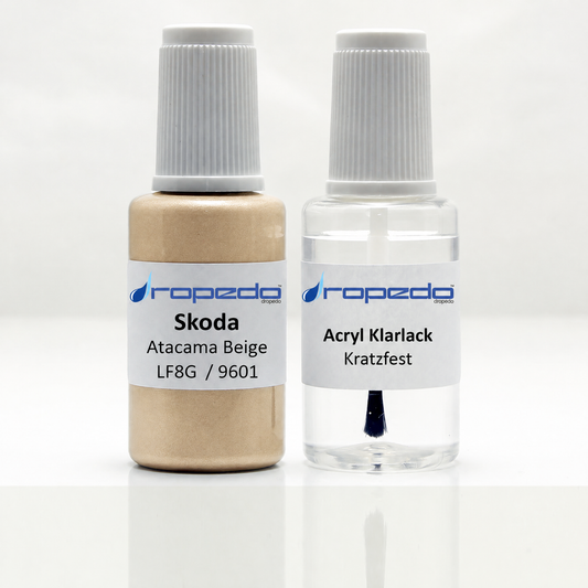 Lackstift-Set für Skoda 9601 Bezova Atacama Beige Atacama