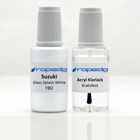 Lackstift-Set für Suzuki YBD Glass Splash White