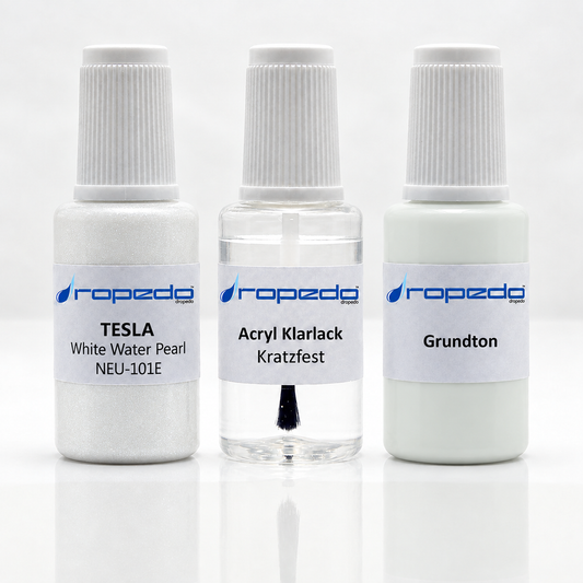 Lackstift-Set für Tesla NEU101E White Water Pearl