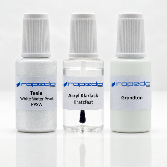 Lackstift-Set für Tesla PPSW White Water Pearl