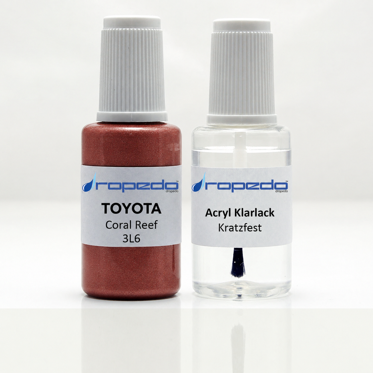 Lackstift-Set mit Klarlack für Toyota 3L6 Coral Reef Metallic