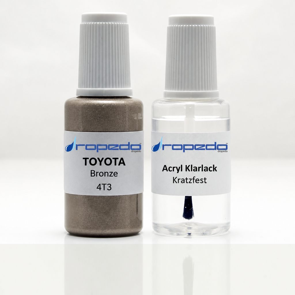 Lackstift-Set mit Klarlack für Toyota 4T3 Bronze Metallic