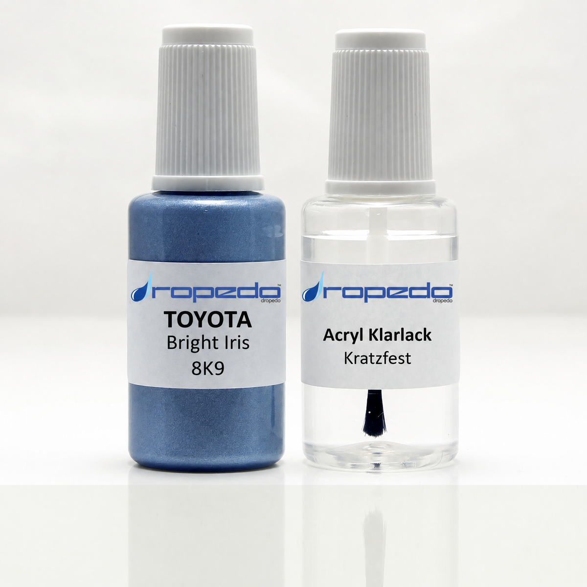 Lackstift-Set mit Klarlack für Toyota 8K9 Bright Iris Metallic