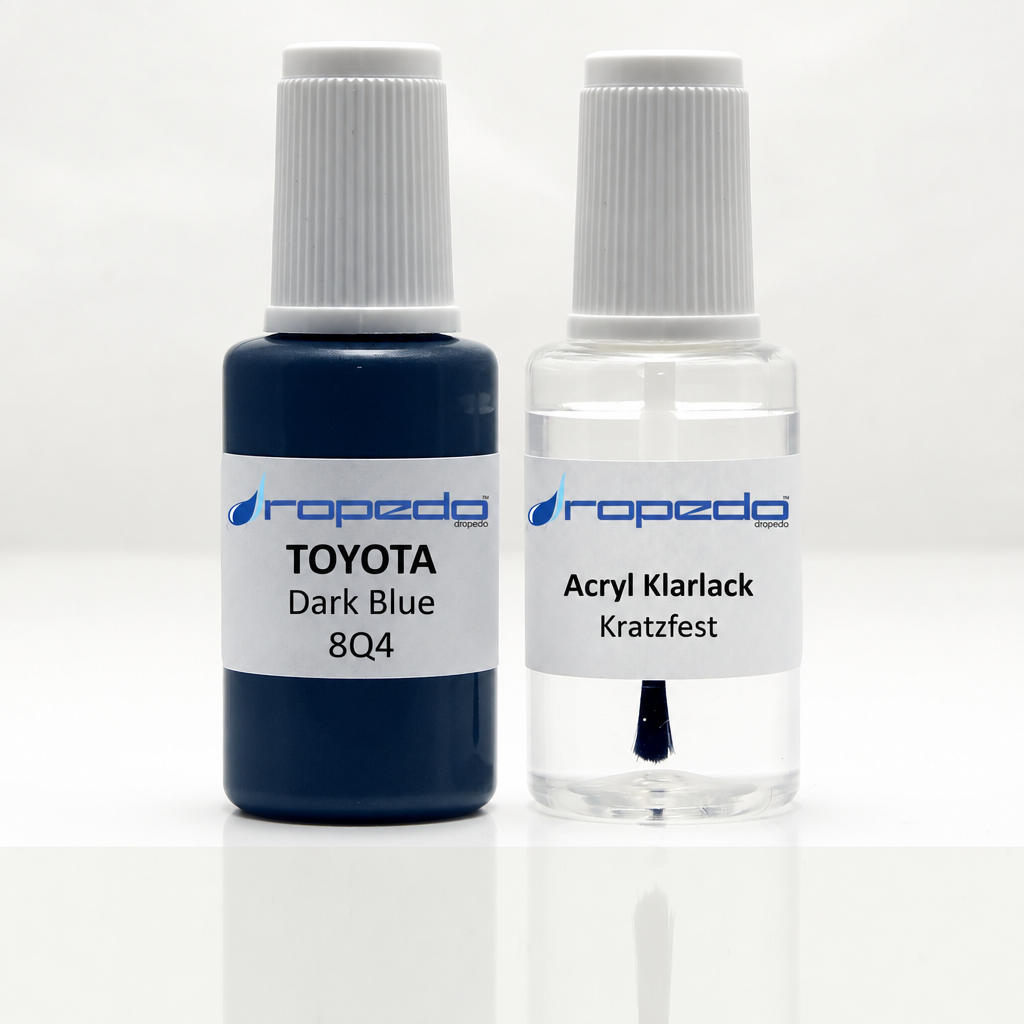 Lackstift-Set mit Klarlack für Toyota 8Q4 Dark Blue